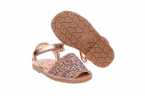 SANDALIA MENORQUINA RIA EN GLITTER CON VELCRO